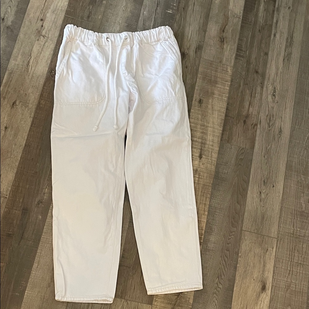 White women’s J. Crew drawstring Jeans